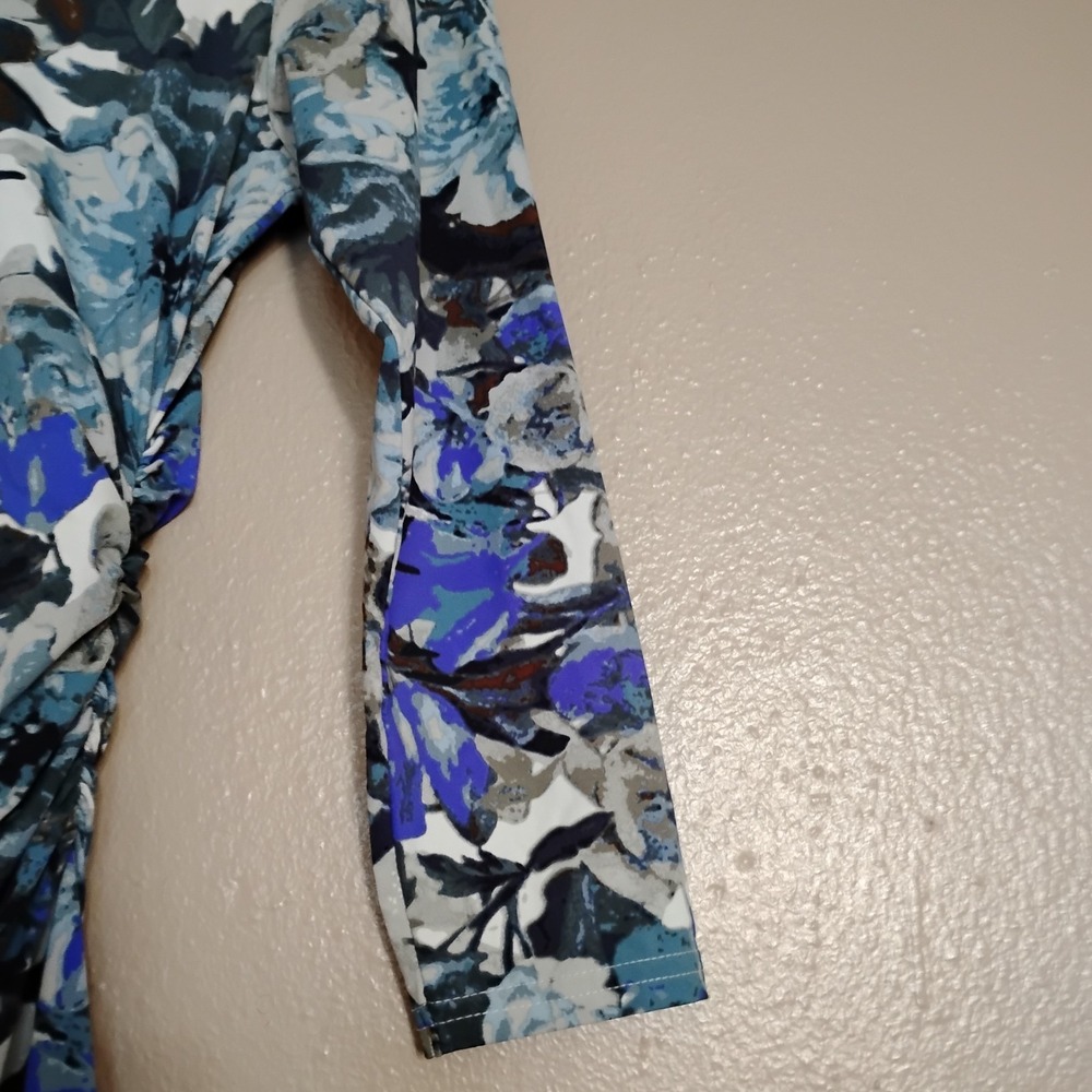 Reiss Dress Medium Zizzi Colorful Floral Runch Bodycon Stretch Capsule Designer - Picture 7 of 16